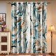 thumbnail image 5 of Cortinas SUBRTEX 132x241 cm, 50 % opacas, estampado floral azul, 5 of 6