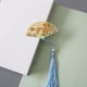 thumbnail image 1 of 1pc Traditional Chinese Folding Fan Bookmark - Perfect for Reading Newspapers & Office Supplies!, 1 of 5