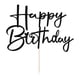 thumbnail image 4 of Decoración Para Tartas Con Purpurina Para Cumpleaños Hecha A Mano Color Negro, 4 of 9