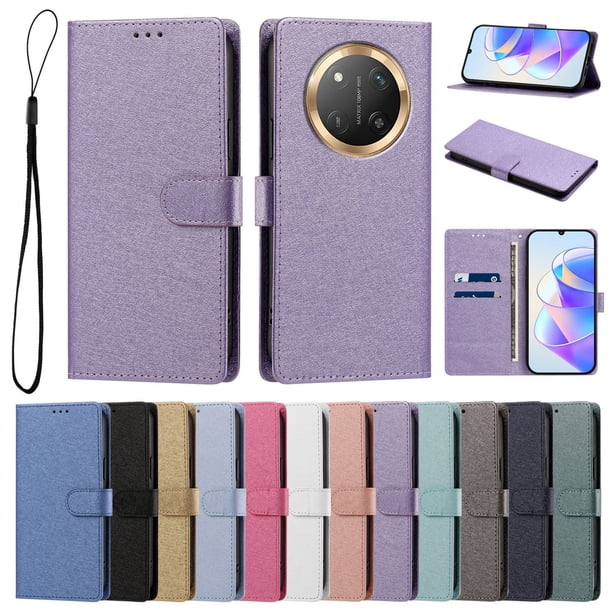 Funda Cartera de PU para Honor X9C con Tarjetas, Lila