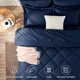 thumbnail image 2 of Juego de ropa de cama CozyLux Queen 7 piezas, azul marino, sobredimensionado, 2 of 9