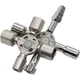 thumbnail image 3 of Llave de fontanero universal Daycount® Multi-Model 10 en 1, llave en cruz triangular para gabinetes de medidores de gas y electricidad, purga de radiadores, 3 of 7