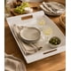 thumbnail image 2 of Bandeja blanca Texturizado 30 cm – Diseño Elegante Moderno ideal para desayuno o tus copas, 2 of 3