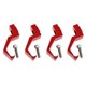 thumbnail image 5 of 4 piezas soporte para casco gancho sombrero soporte de pared expositor estante colgador rojo, 5 of 6