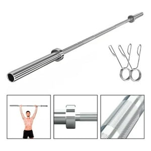 Barra Olímpica Profesional De Competición 2.20M 20Kg Boomfit