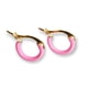thumbnail image 1 of Argollas Huggies Sakura Chapadas En Oro 18k Rosa Chicle, 1 of 3