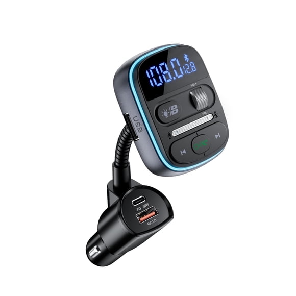 Transmisor FM Bluetooth LENCENT PD 30W con cargador QC3.0