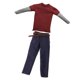 thumbnail image 1 of Pantalones Vaqueros De Mezclilla Clásicos Masculinos A Escala 1/6 Y Camiseta Para Figuras De Acción De 12 Pulgadas, 1 of 5