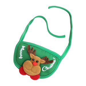 Ioensy - Bonito Babero Navideño Para Mascotas Para Perros Pequeños, Cachorros, Gatos, Fiestas, Vacaciones, Verde