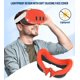 thumbnail image 5 of Set de fundas protectoras de silicona para Oculus/Meta Quest 3 - Rojo, 5 of 7