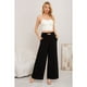 thumbnail image 1 of Pantalon Palazzo Algodon Mujer Tipo Lino Bota Ancha Hebilla 3006, 1 of 3