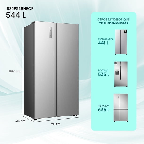 Refrigerador Hisense Side by Side No Frost / RS3P558NECF 531