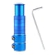 thumbnail image 1 of Adaptador de Altura para Elevador de Manillar de Bicicleta, Vástago Ajustable para Extensión de Tubo de Dirección de Bicicleta con Pequeños Elevadores azul 13cmx3.5cm, 1 of 5