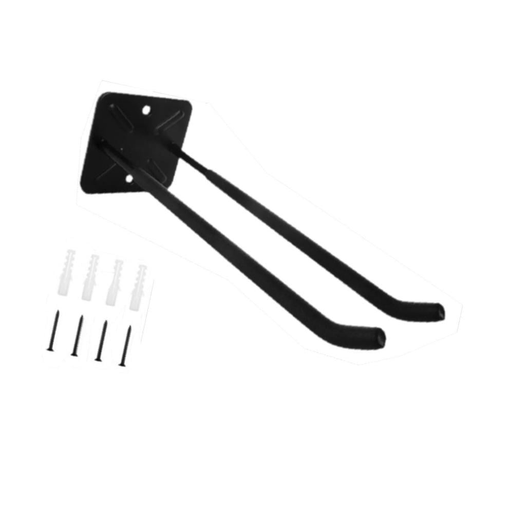 Magideal - Gancho De Garaje Gancho Para Neumáticos Montaje En Pared Acero 12 Pulgadas Colgador De Herramientas Resistente Gancho Para Bicicletas Para Neumáticos Negro