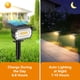 thumbnail image 2 of LANSOW Focos solares tipo spot, paquete de 8, 76 LED, 3 modos, IP65, 2 of 7