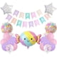 thumbnail image 1 of Set, Cartoon Ice Cream Aluminum Film Balloon Flag Pulling Set Cake, Birthday Decoration, Party Decoration Supplies, Aluminum Film Balloon, Birthday Photo Prop, Birthday Party Anniversary Party Scene D, 1 of 2