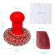 thumbnail image 4 of Esponja de cadena 316 roja + raspador + toalla de microfibra – Toiserns, 4 of 6