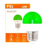 Pack X10 Guirnalda Led Decorativa G45 2W/E27 Color Verde -Fsl