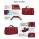 thumbnail image 4 of Bolsa de viaje Gonex de 100 litros con compartimento para zapatos, repelente al agua, color rojo, 4 of 9
