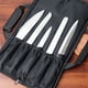 thumbnail image 3 of 5 Bolsillo Chef Cuchillo Bolsa de Rollo Bi-Fold (Negro) Ligero - Durable tela Oxford de doble capa - Perfecto para el Chef de viajes ocupado, 3 of 3