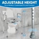 thumbnail image 3 of Asiento elevado para inodoro Platinum Health Ultimate con asas, color gris, 3 of 6