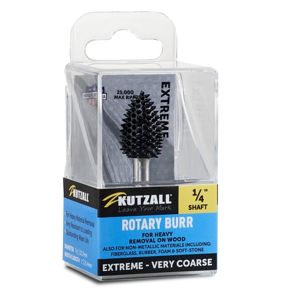 Fresa rotativa Kutzall Extreme Flame, muy gruesa, para tallar madera