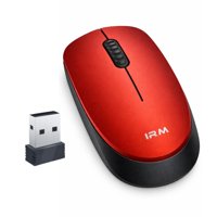 Irm - Mouse Raton Rojo Inalambrico Dual Bluetooth Y Usb