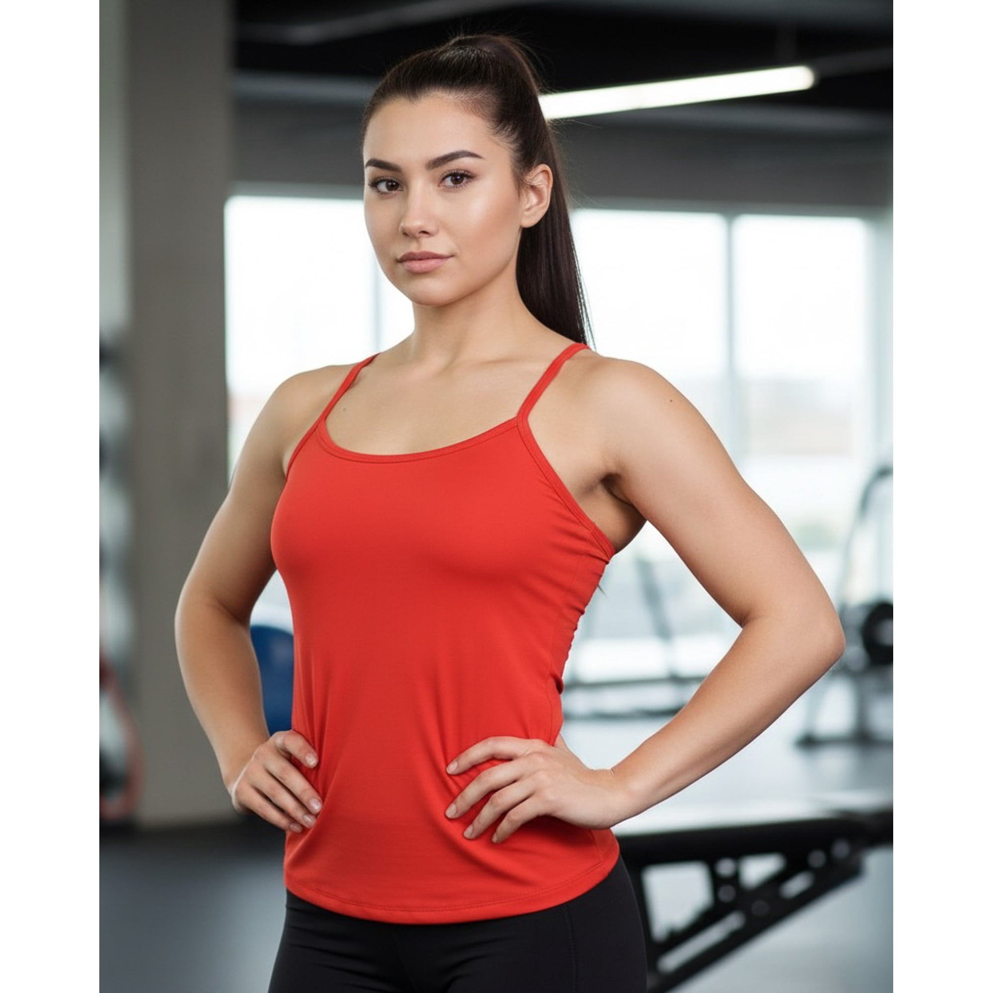 Flix Line - Polera Top Mujer Sin Mangas Fibra Bambú