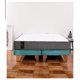thumbnail image 1 of Cama Europea Zen Best Tela Velvet Turquesa 2 Plazas, 1 of 5