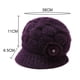 thumbnail image 2 of Gorro de invierno con ala de punto cálido, 2 of 5