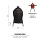 thumbnail image 5 of Parrilla y Ahumador de Carbón Cerámico Kamado Joe Classic Joe Serie 18 pulgadas con Funda Duradera de Poliéster y Hebilla Ajustable en Negro, Modelo KJ-GC23BWFS, 5 of 5