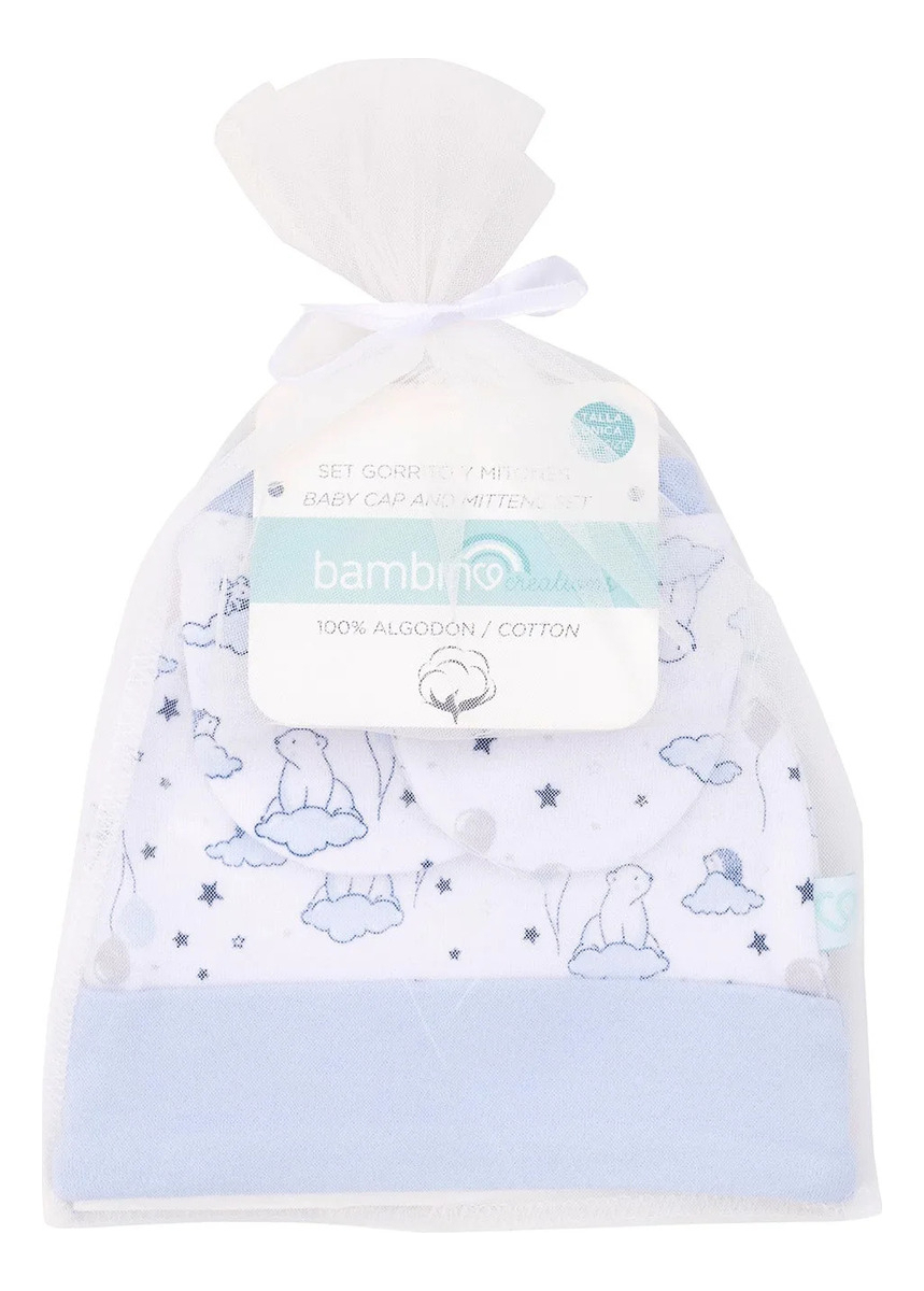Bambino Set De Gorrito Y Mitones Talla Unica