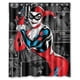 thumbnail image 1 of Cortina de ducha Harley Quinn, juego de cortina de baño con ganchos, tamaño 60 x 72 pulgadas, 1 of 3
