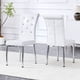 thumbnail image 2 of Set of 2,Retro alligator skin Upholstered dining chairs,with Crystal buckle design and Faux Leather design,a touch of elegance and mystery to the dining area,Electroplated metal legs, 2 of 3