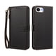 thumbnail image 1 of Funda Tipo Billetera para iphone17E/16E/SE4 con Soporte y Bolsillo con Cierre Negro, 1 of 1