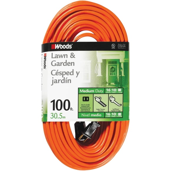 Cable de extensión Southwire Woods Outdoor, 30 m, 16/2, 2 puntas