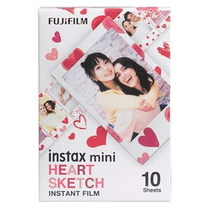Fujifilm - Película Instax Mini (10H) Heart Sketch (497588)