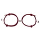 thumbnail image 4 of Amantes Pulsera A Juego Pulsera Trenzada Distancia Magnética Rojo B, 4 of 5