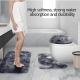 thumbnail image 2 of Set Alfombras De Baño 3 Piezas Peludo Color Liso Juego #1, 2 of 3
