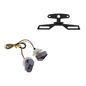 Genérico - Porta Matricula + Intermitentes Para Motos