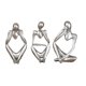 thumbnail image 1 of Estatua De Estatuilla De Escultura De Pensador De Resina De 3 Piezas Para Decoración De Estantería De Mesa, 1 of 5