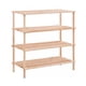 thumbnail image 1 of Zapatero Organizador De Madera Con 4 Niveles Café Claro., 1 of 3