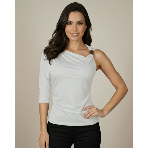 Blusa Fashion Mujer un Hombro Descubierto