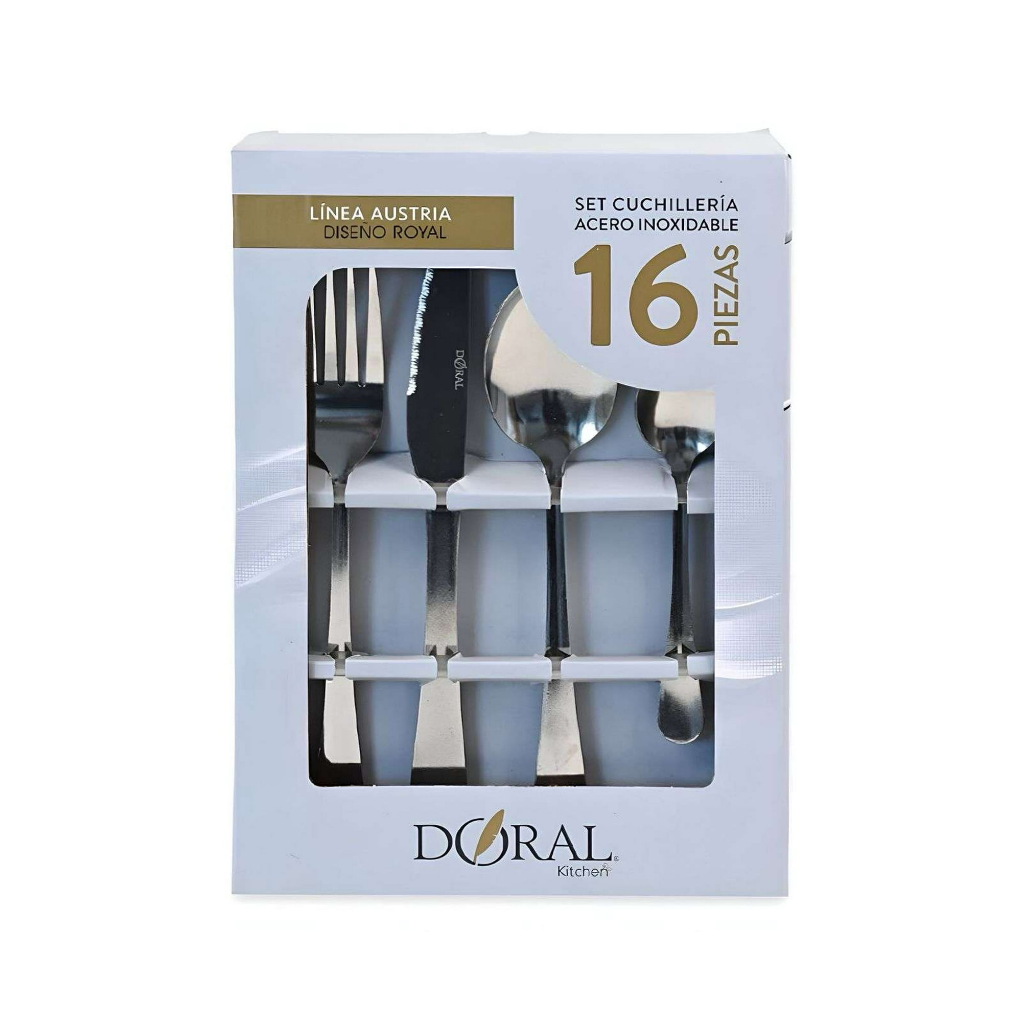 Set De Cuchilleria 16 Piezas 1.5mm Austria Classic - Doral