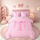 thumbnail image 1 of Set Plumón Feelyou Girls Pink Bow Queen 7P de Microfibra, 1 of 3