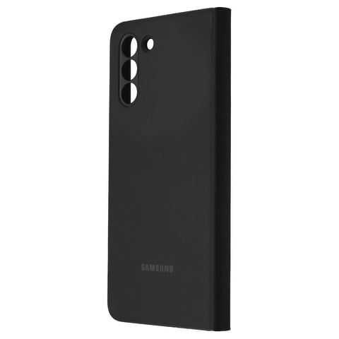 Funda Con Tapa Para Samsung Galaxy S21+ S-View, Color Negro