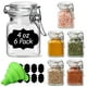thumbnail image 1 of Frascos de vidrio ComSaf de 120 ml con tapa, juego de 6 tarros herméticos para especias, 1 of 3