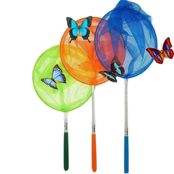 Redes para mariposas telescópicas M-jump, 3 piezas, 17-86 cm