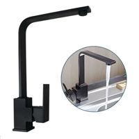 Genericio - Llave Lavaplatos Monomando Negra