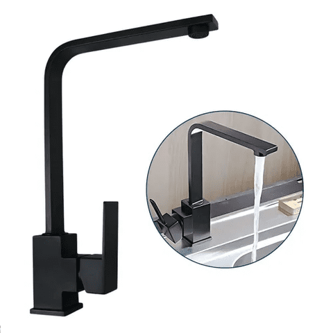 Genericio - Llave Lavaplatos Monomando Negra